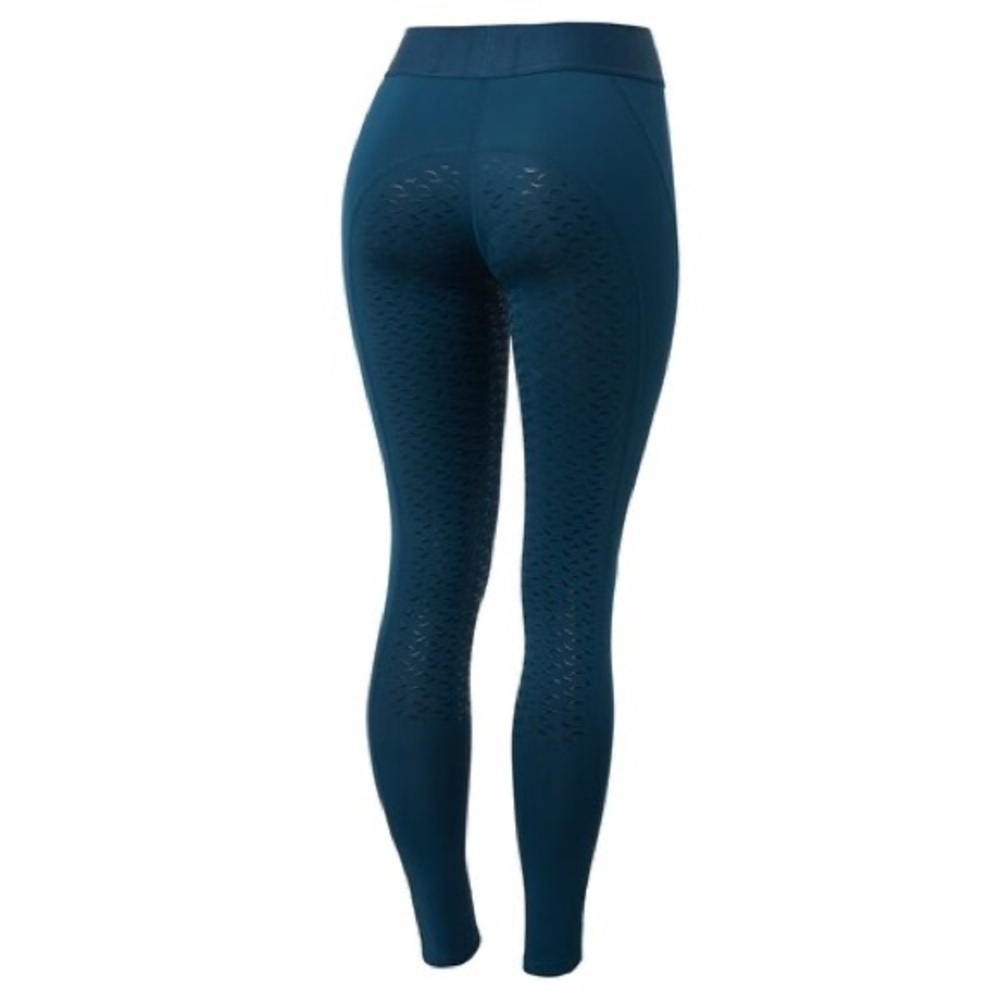 Horze Tessa Women's Riding Tights - Reflecting Pond Blue Size 2